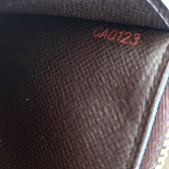 LOUIS VUITTON Emilie Damier Ebene Wallet Brown - Picture 9 of 13